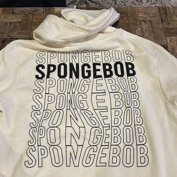 Nickelodeon SpongeBob Cream Hoodie Characters graphics Medium - Picture 9 of 9